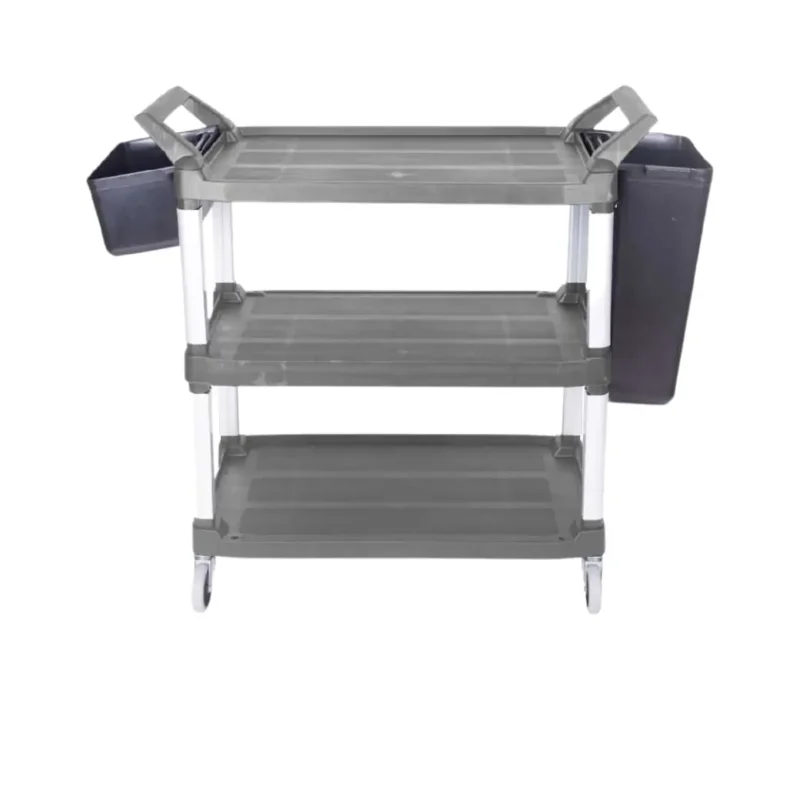 รถเข็น 3 ชั้นสีเทา / CSP-012A 3 LVELS LARGE DINNER TROLLEY WITH BUCKET