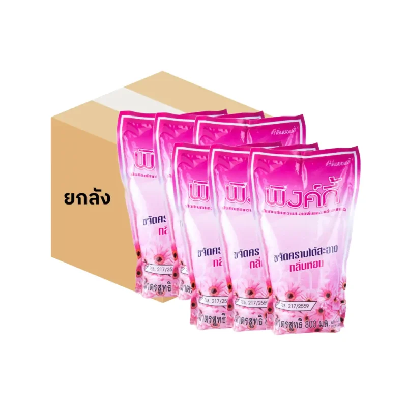 [32ซอง] พิงค์กี้ / Pinky น้ำยาถูพื้น สูตรฆ่าเชื้อ ขนาด 800 มล. ผลิตภัณฑ์ทำความสะอาดพื้น พร้อมส่ง