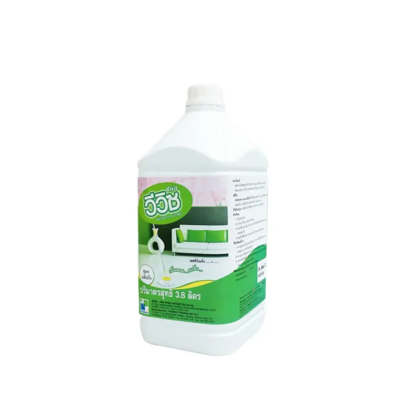 น้ำยาถูพื้น กลิ่นหอม สูตรแห้งเร็ววีวิซ (Viviz) 3.8 lite น้ำยาทำความสะอาดพื้น กลิ่นสดชื่นหอมยาวนาน
