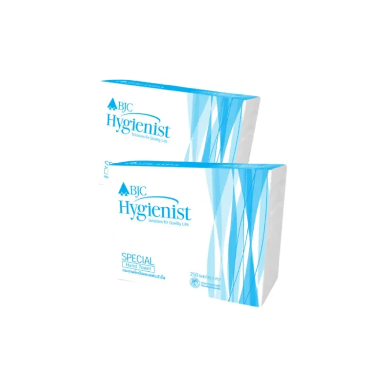 BJC สเปเชียล กระดาษทิชชูเช็ดมือแบบแผ่น 2 ชั้น 250 แผ่น (24 ห่อ/ลัง)