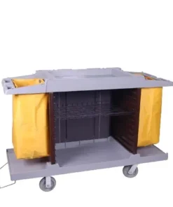 CSP 159 GUEST ROOM SERVICE CART GREY (D018) / รถเข็นบริการห้องพัก