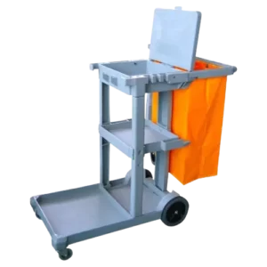 CSP 160-2 MULTI-USE CLEANING HANDCART GREY COLOR (D-011-1) / รถเข็นอุปกรณ์แม่บ้านแบบมีฝาปิด