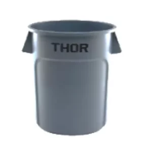 TRUST1013GY-THOR 121L ROUND CONTAINER GREY / ถังพลาสติก 121 ลิตร สีเทา