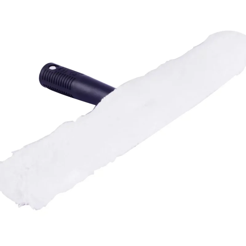 GLASS WATER SCRAPER ด้าม+ผ้าขนแกะ /ชุดเส้นใยเช็ดกระจก 14" สีขาว รุ่น AF06403