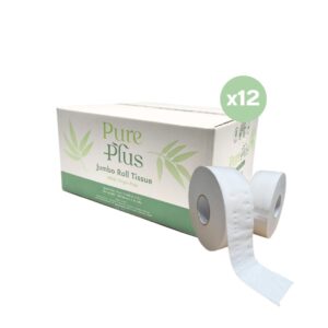[ยกลัง 12 ม้วน] JUMBO ROLL PUREPLUS / กระดาษชำระม้วนใหญ่ PUREPLUS 2 ชั้น 300 ม.